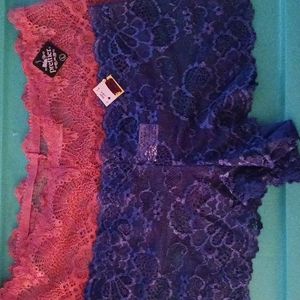Lace panties size Large